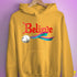 Believe Polysexual Pride Jingle Bell Hoodie - Mustard